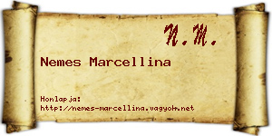 Nemes Marcellina névjegykártya
